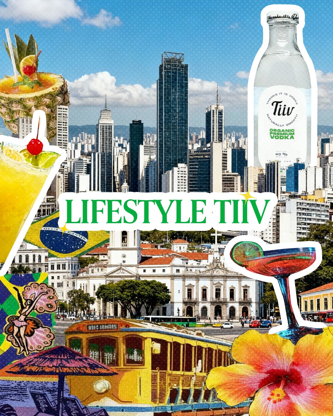 Colagem editorial da Tiiv inspirada em São Paulo